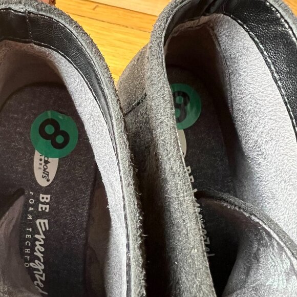 Dr. Scholl's Size 8 Black Dakota Faux Suede Lace Up Wedge Heel Ankle Booties - Picture 5 of 16